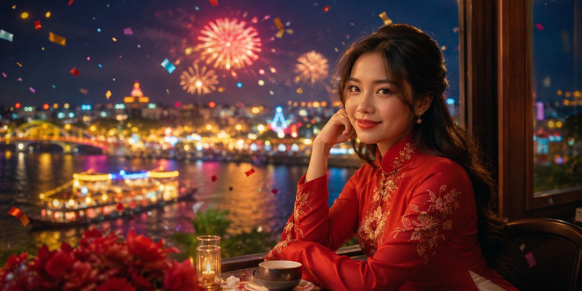 Người phụ nữ Huế trong tà áo dài nhận cashback bonus từ nền tảng giải trí trực tuyến